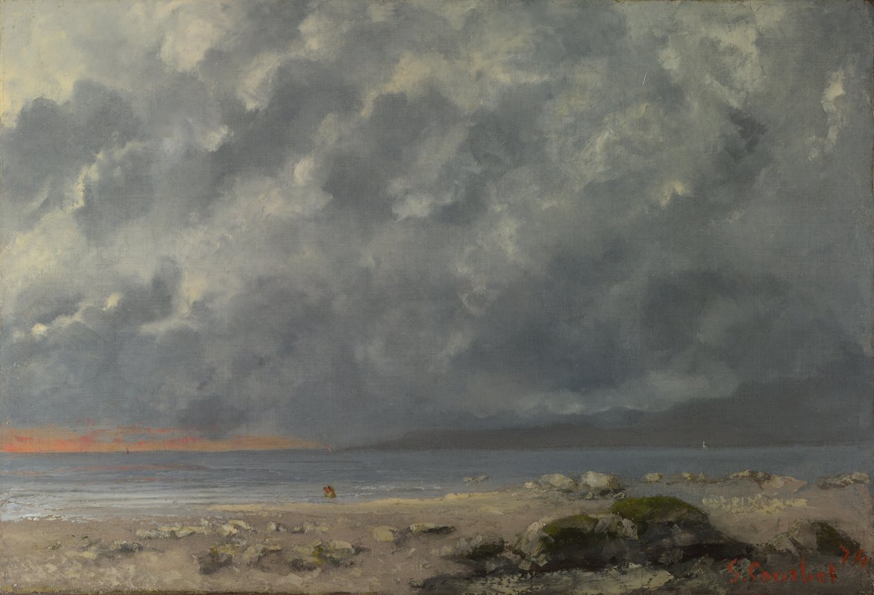 Cena de praia de Gustave Courbet