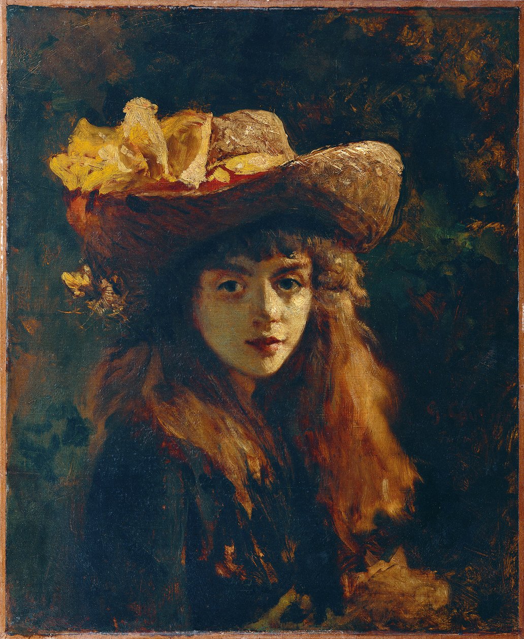 Retrato de uma rapariga de Gustave Courbet