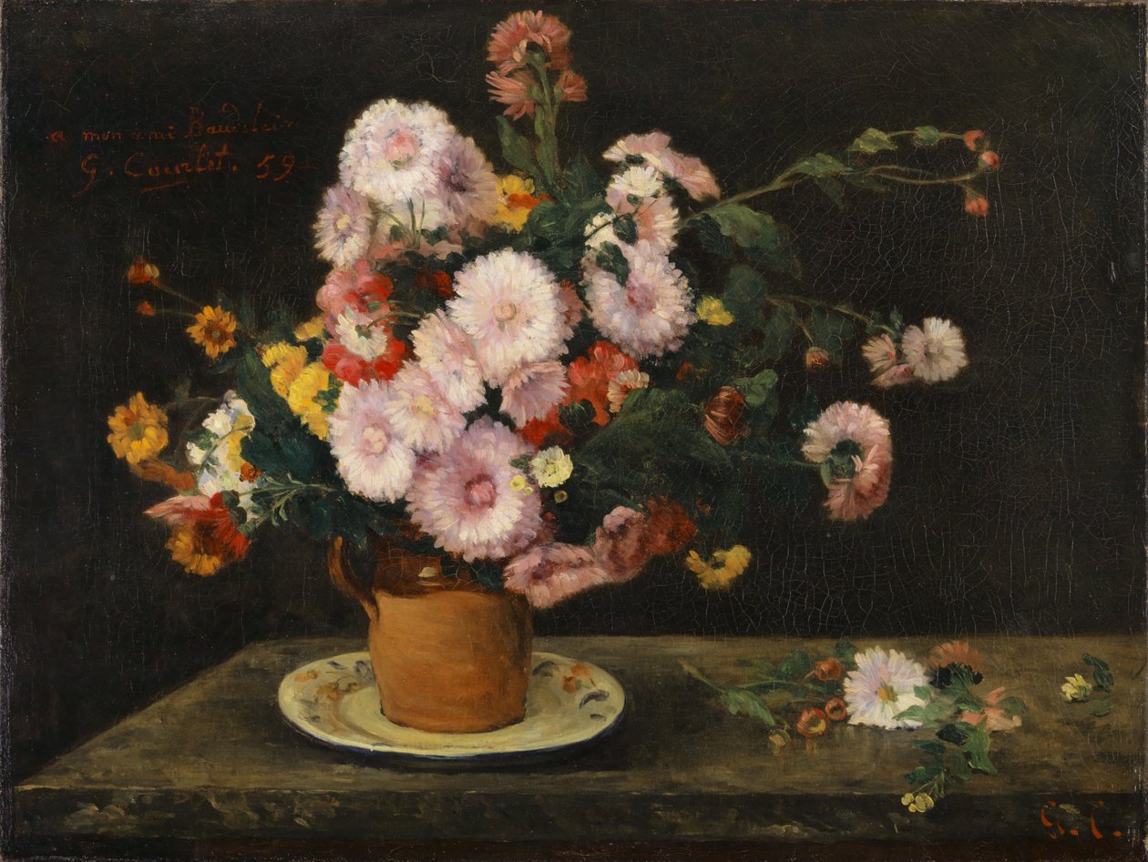 Buquê de Ásteres, 1859 de Gustave Courbet