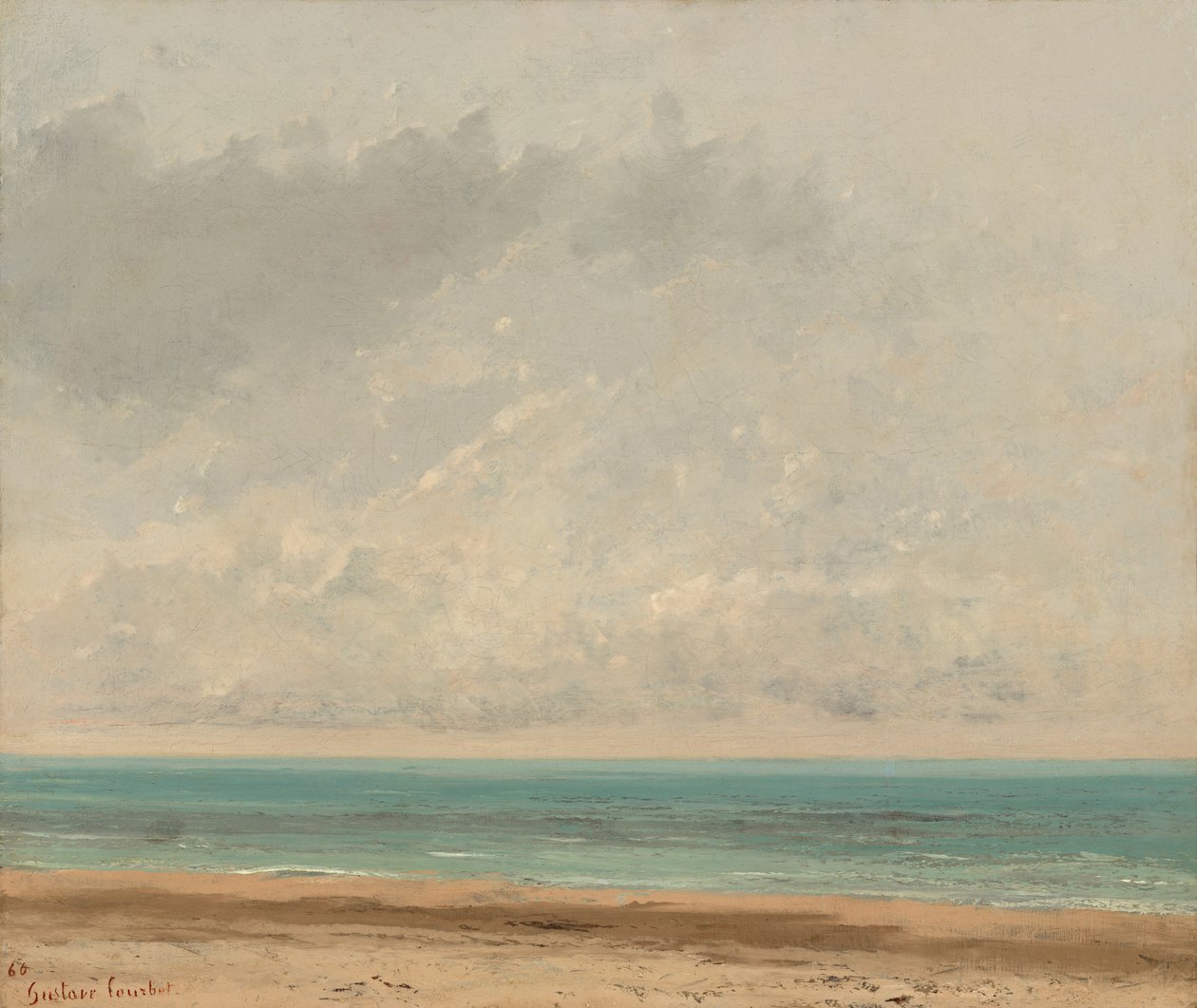 Mar calmo, 1866. de Gustave Courbet