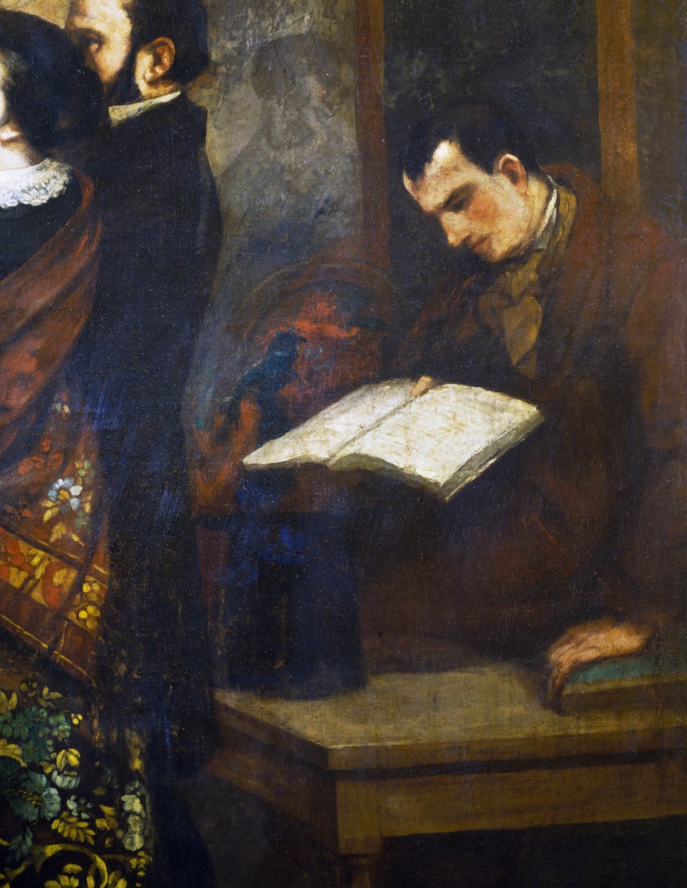 Charles Baudelaire, detalhe do atelier The painter