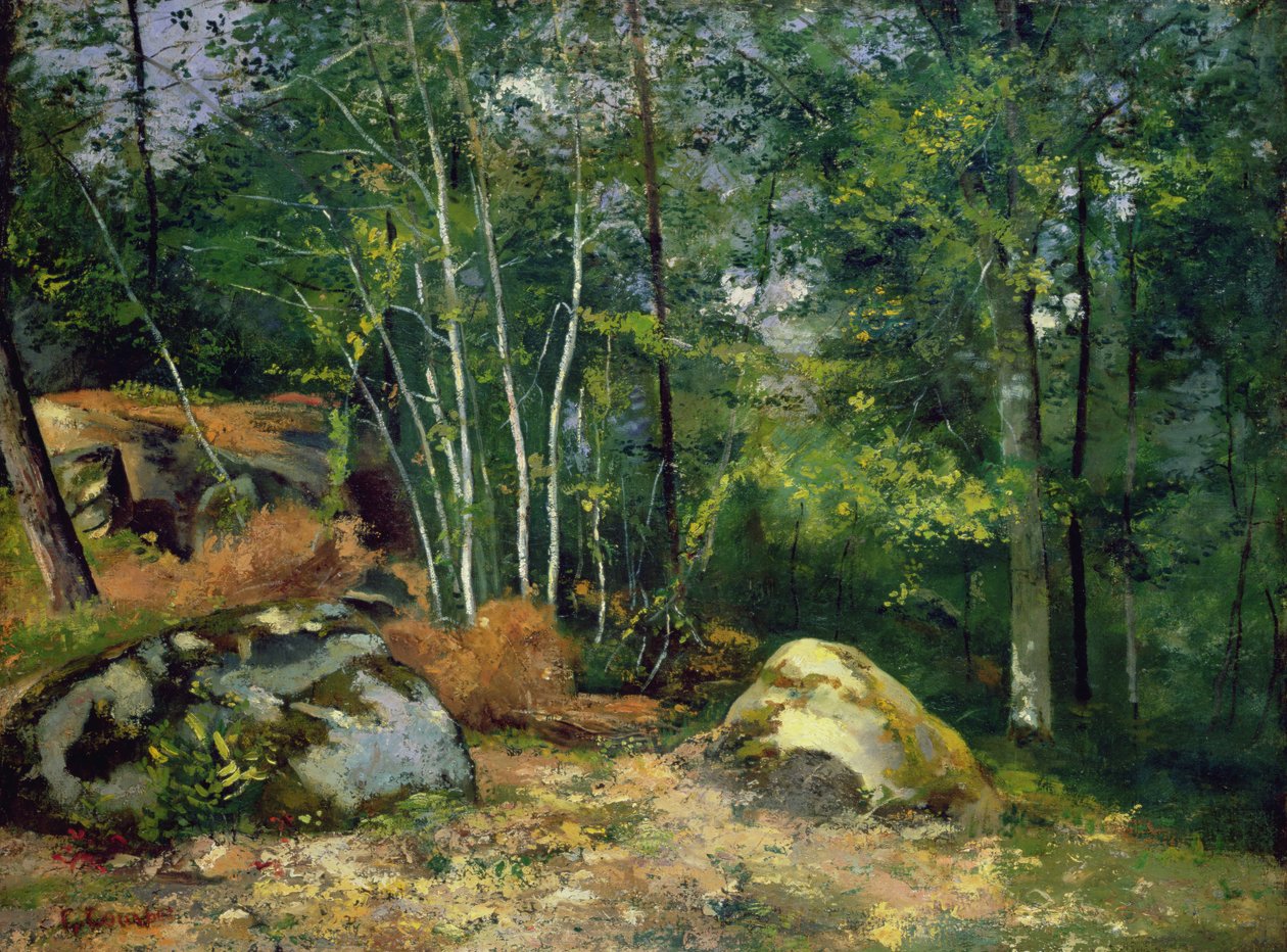 Canto da floresta de Gustave Courbet
