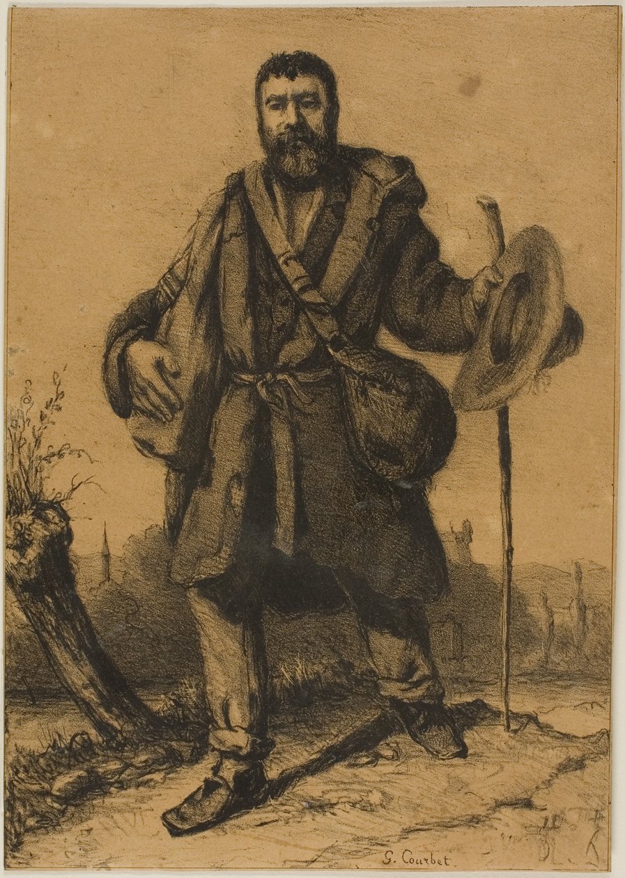 Courbet - O Apóstolo Jean Journet, 1930.937 de Gustave Courbet