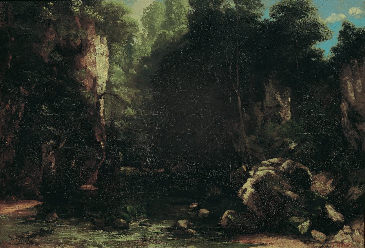 O riacho sombrio de Gustave Courbet