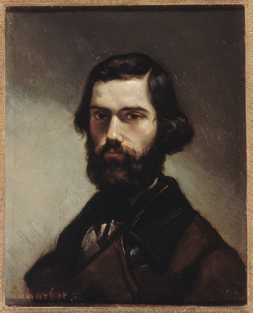 Francês: Portrait de Jules Vallès (1832-1885), écrivain Retrato de Jules Vallès (1832-1885), autor de Gustave Courbet