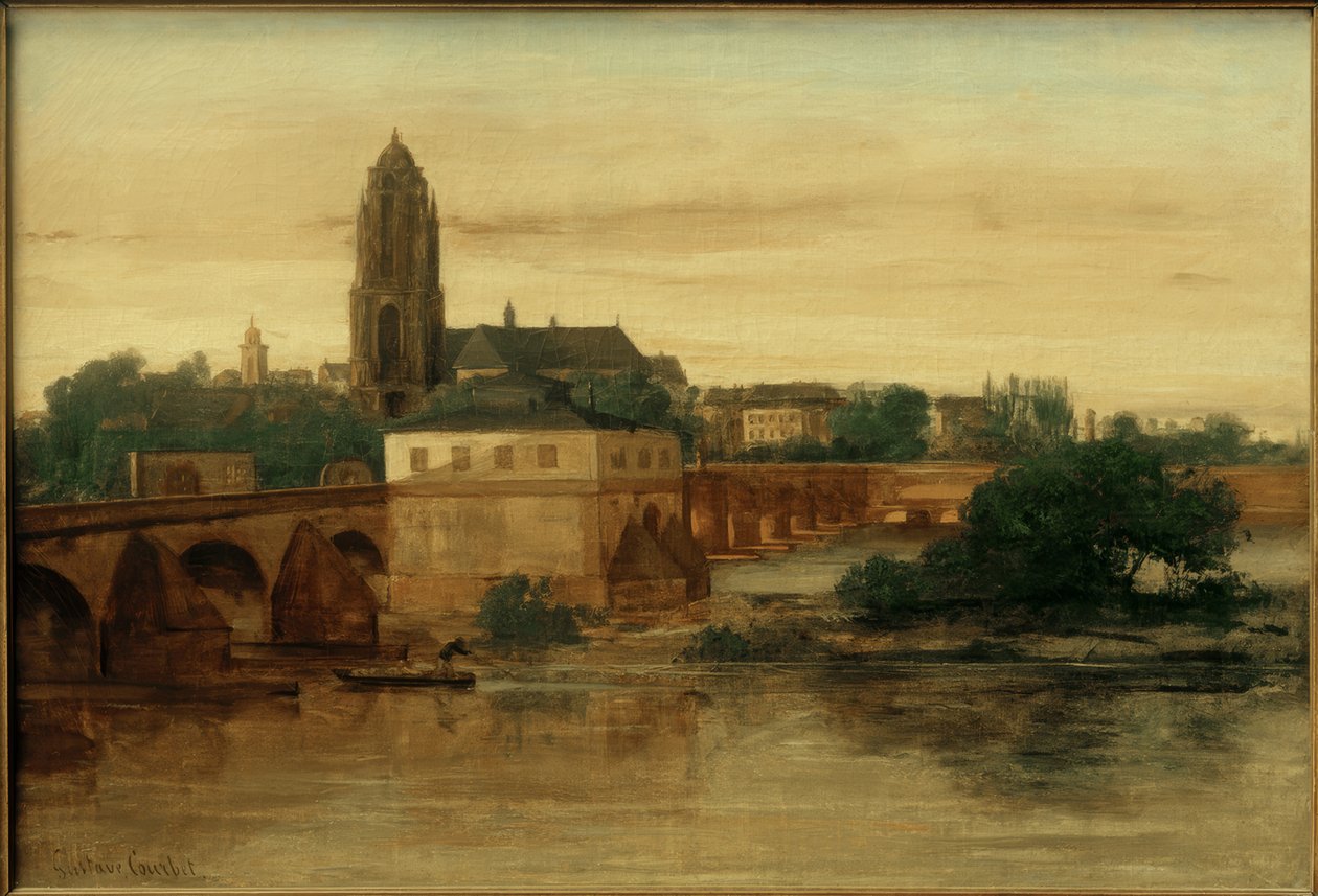 G. Bourbet, vista de Frankfurt am Main .... de Gustave Courbet
