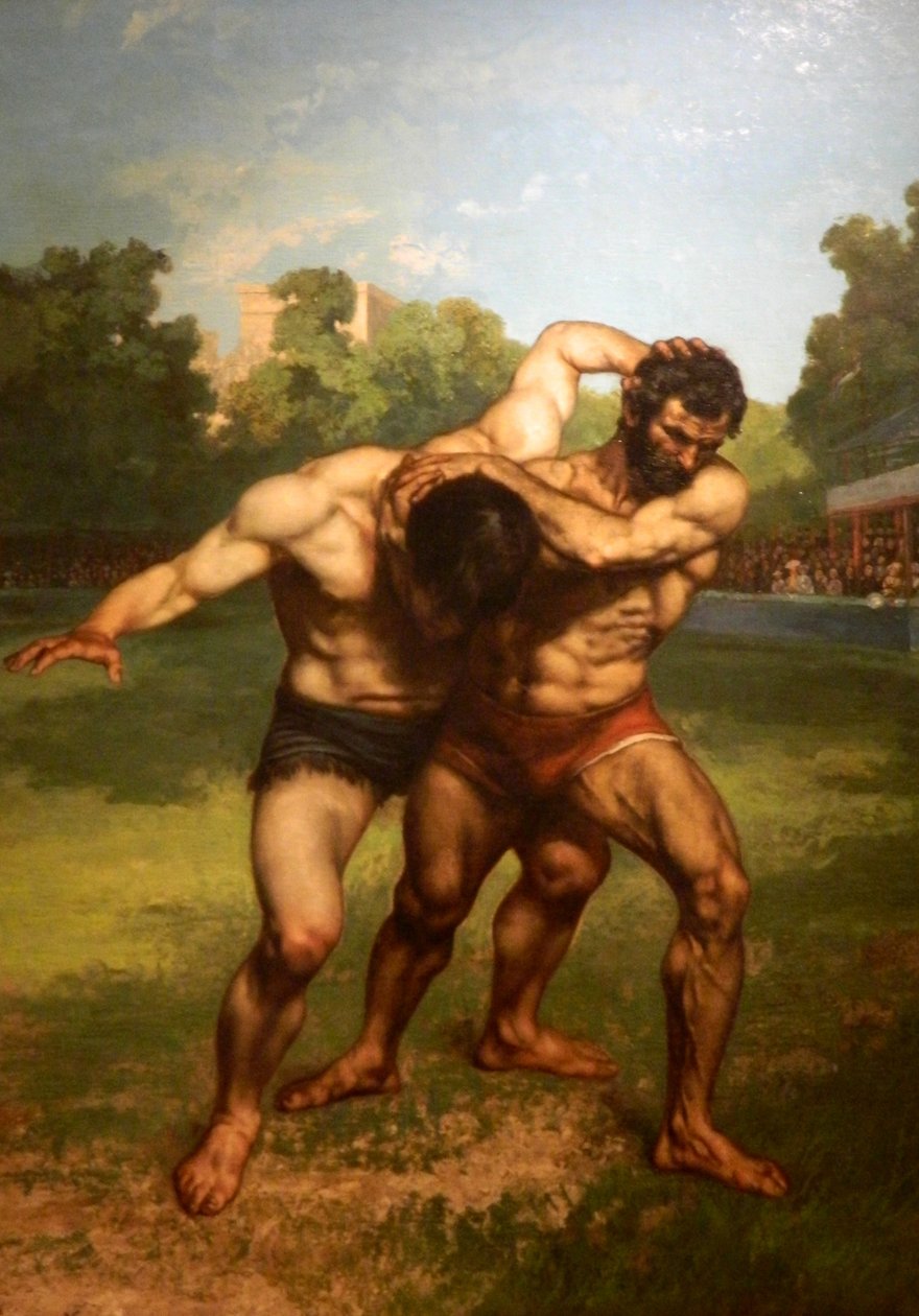 Gustave Courbet - Lutadores de Gustave Courbet