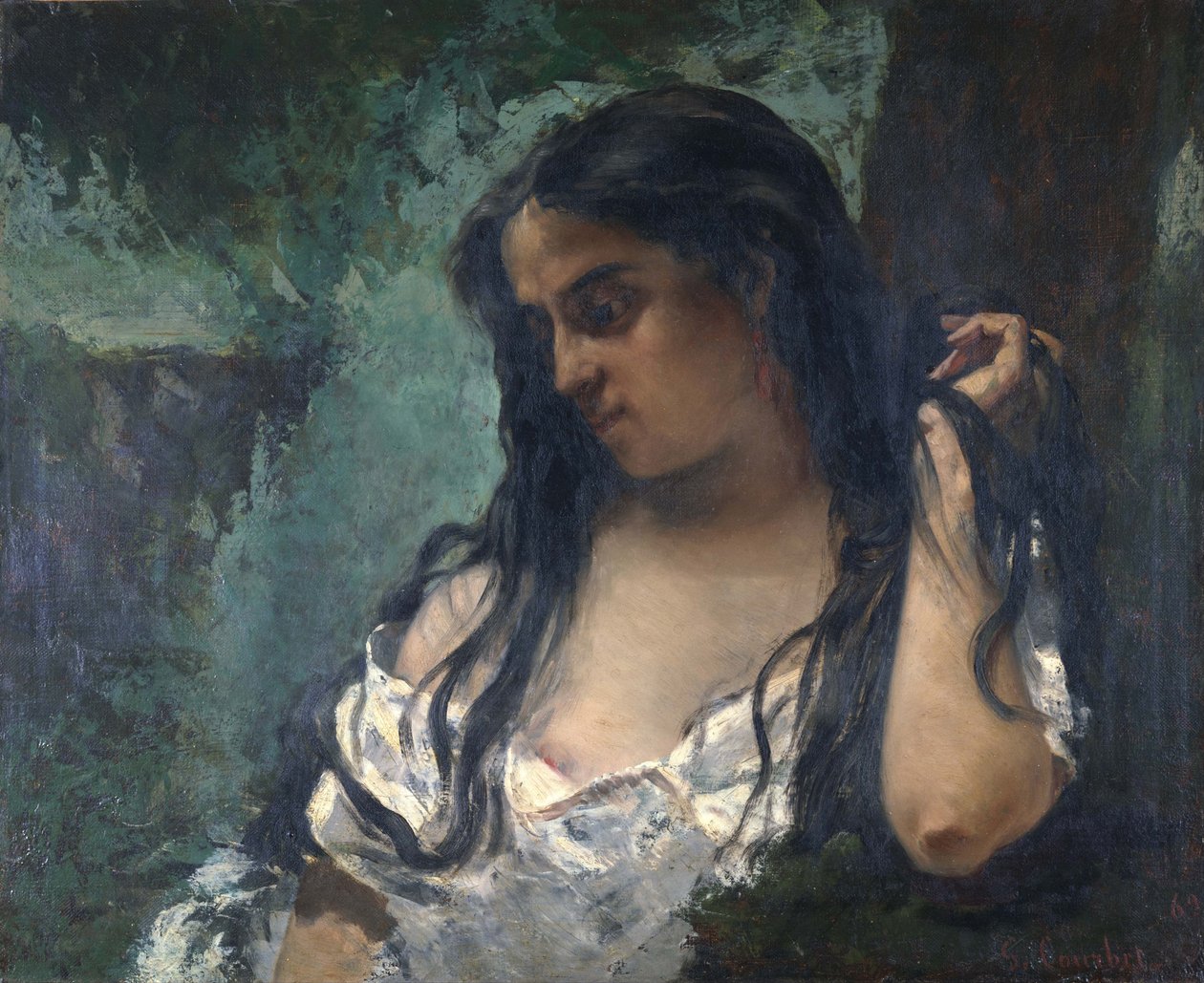 Cigano em reflexão de Gustave Courbet