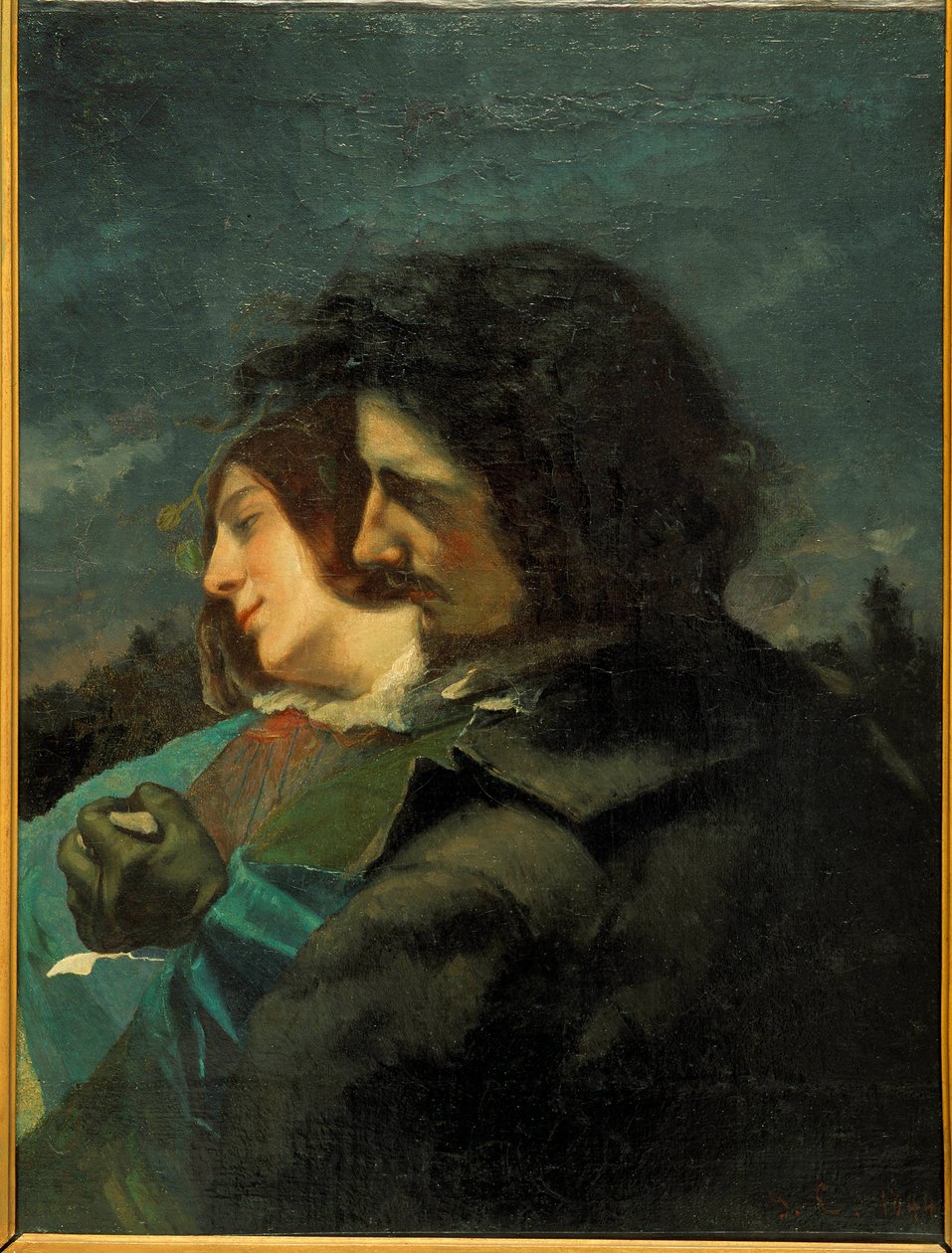 Amantes felizes. Quadro de Gustave Courbet de Gustave Courbet