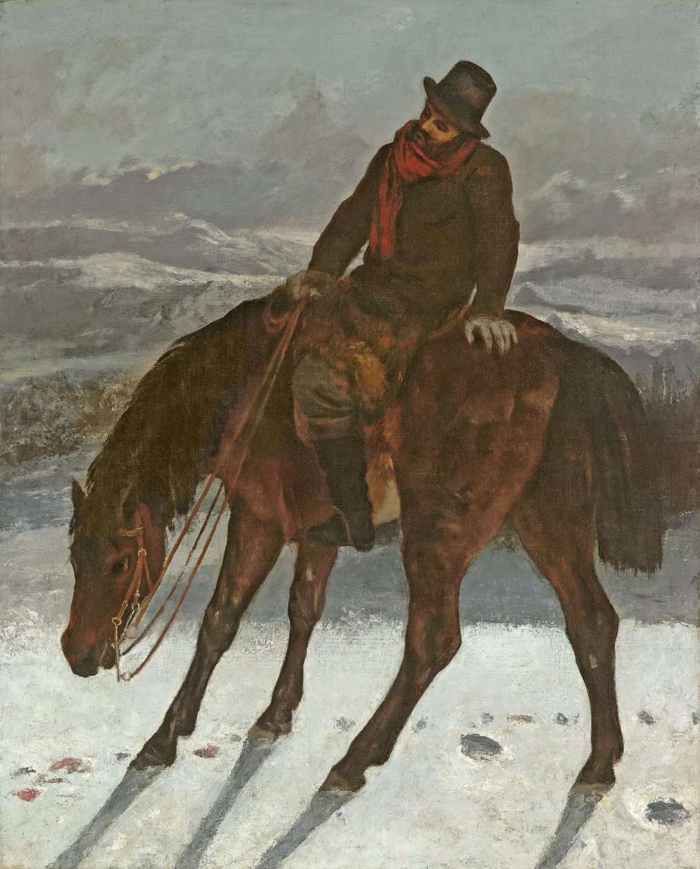 Caçador a Cavalo, c.1864 de Gustave Courbet