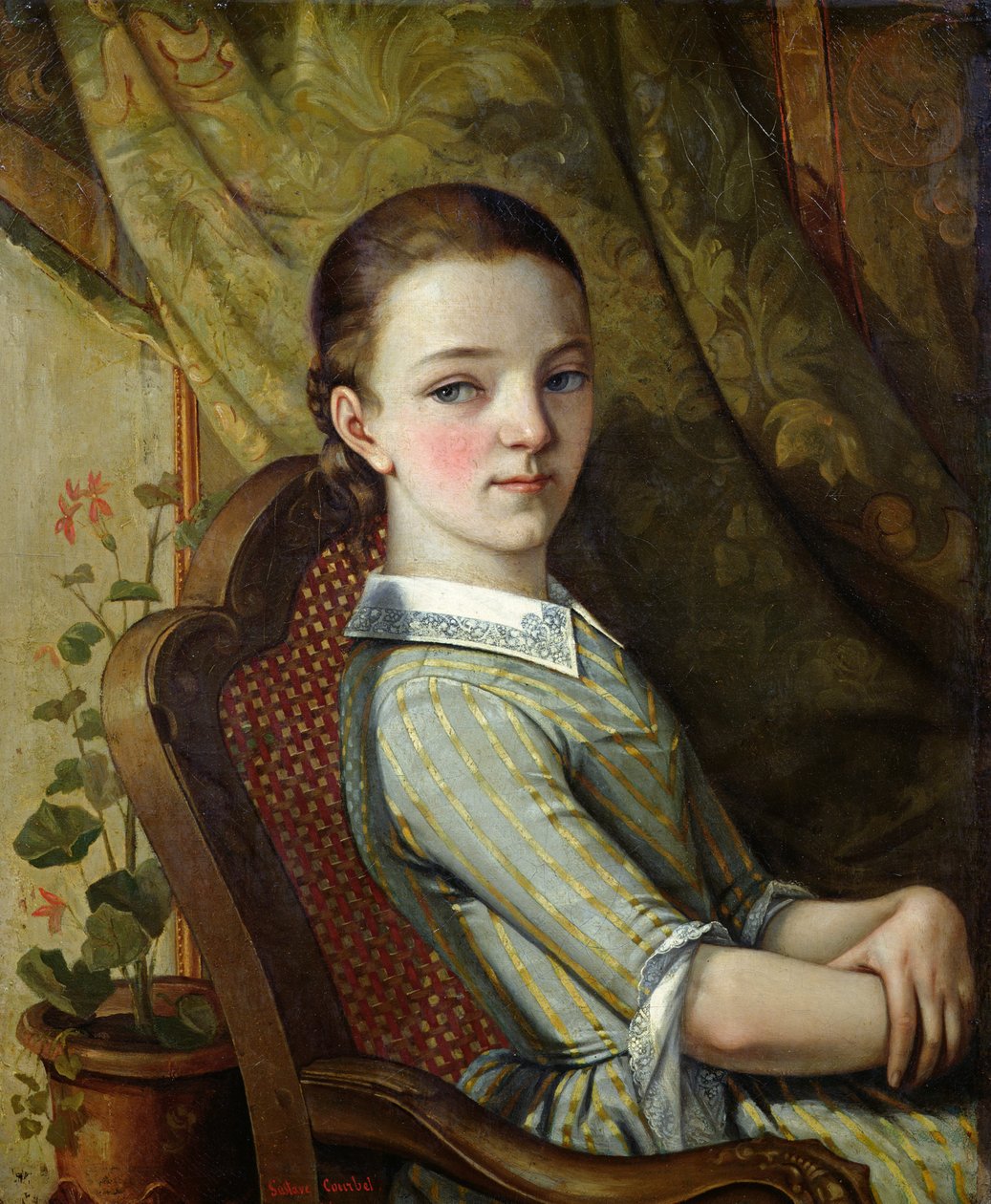 Juliette Courbet (1831-1915) 1844 (óleo sobre tela) de Gustave Courbet