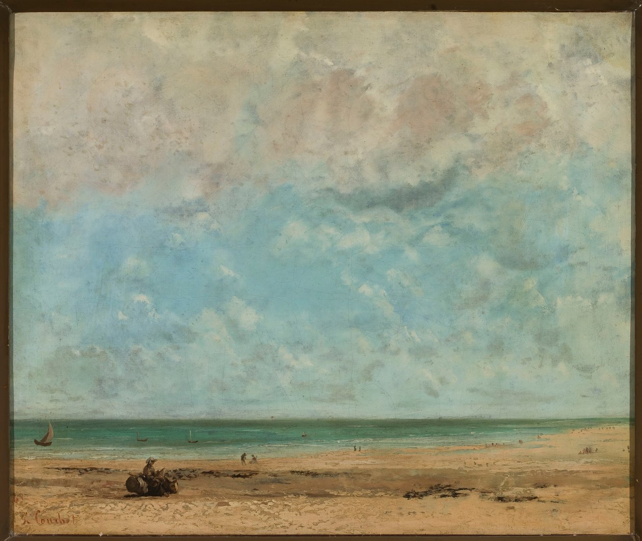 Paisagem costeira de Gustave Courbet