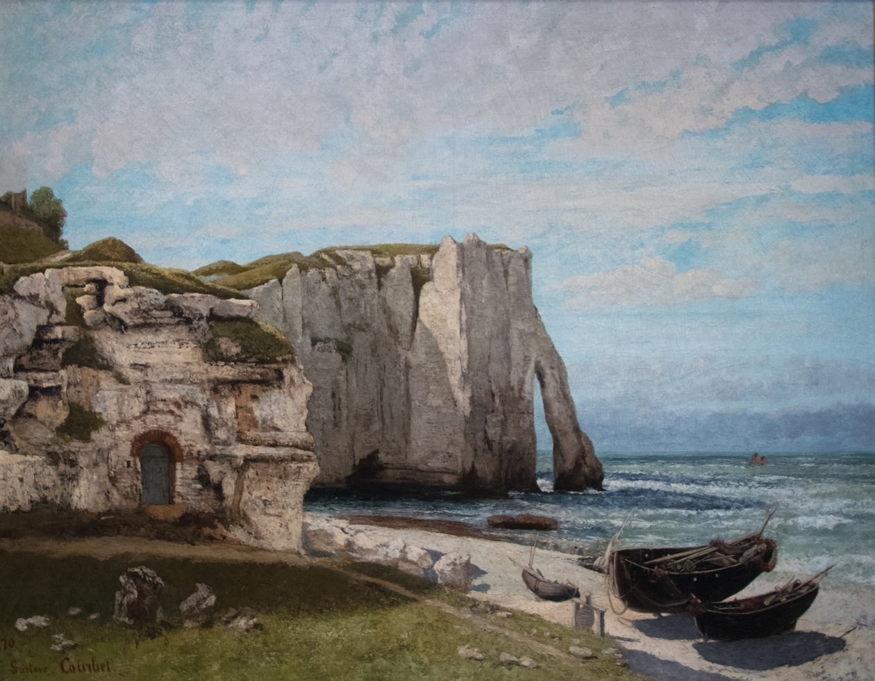 As falésias de Étretat depois da tempestade de Gustave Courbet