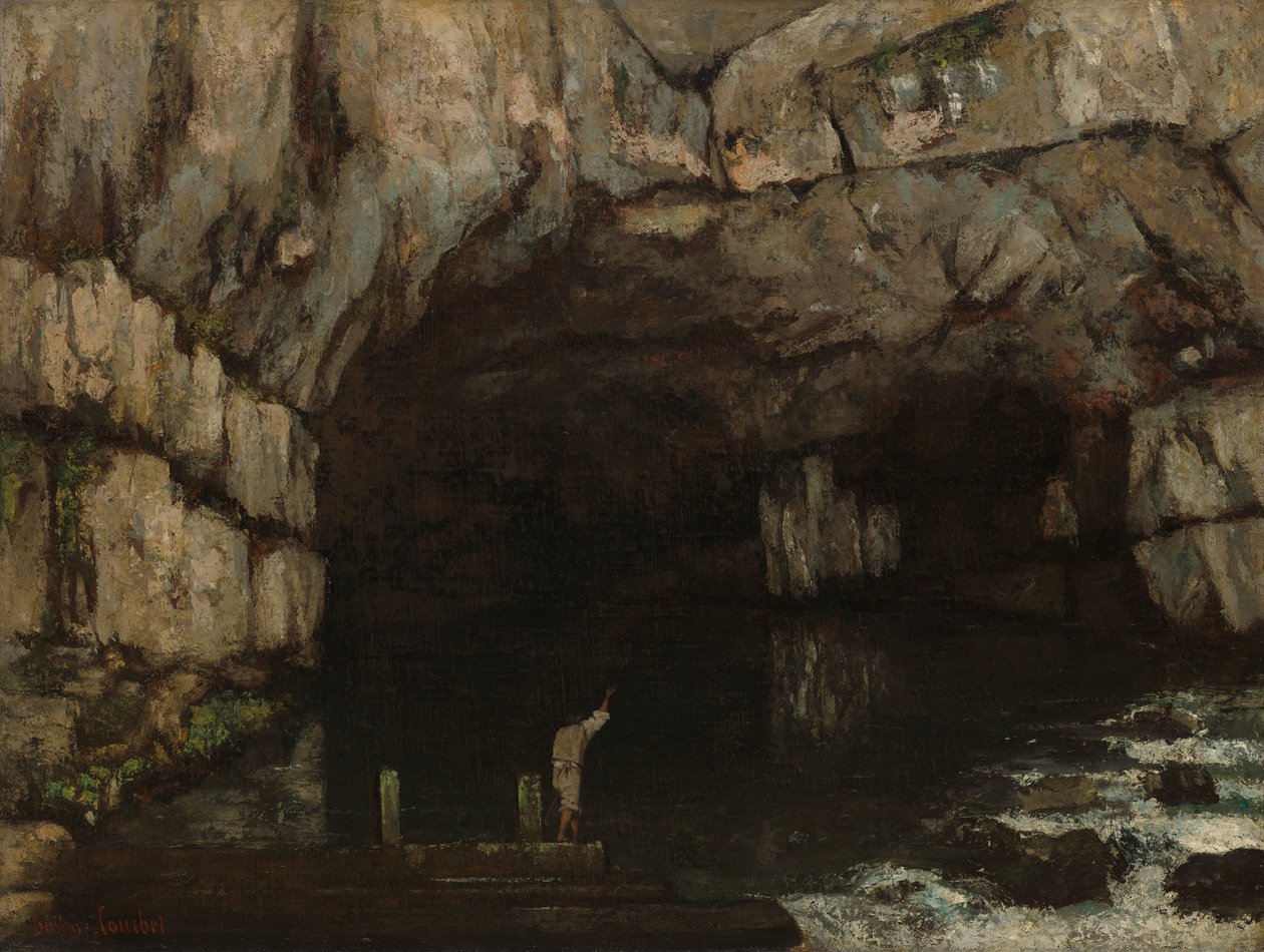 La Grotte de la Loue, 1864 de Gustave Courbet