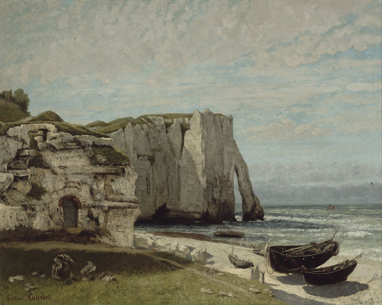 As falésias de Etretat depois da tempestade de Gustave Courbet