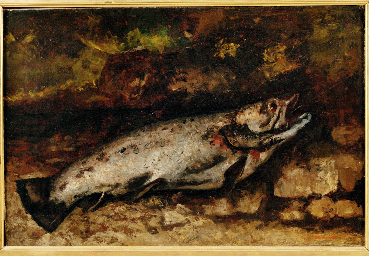 La truite - A truta ... de Gustave Courbet