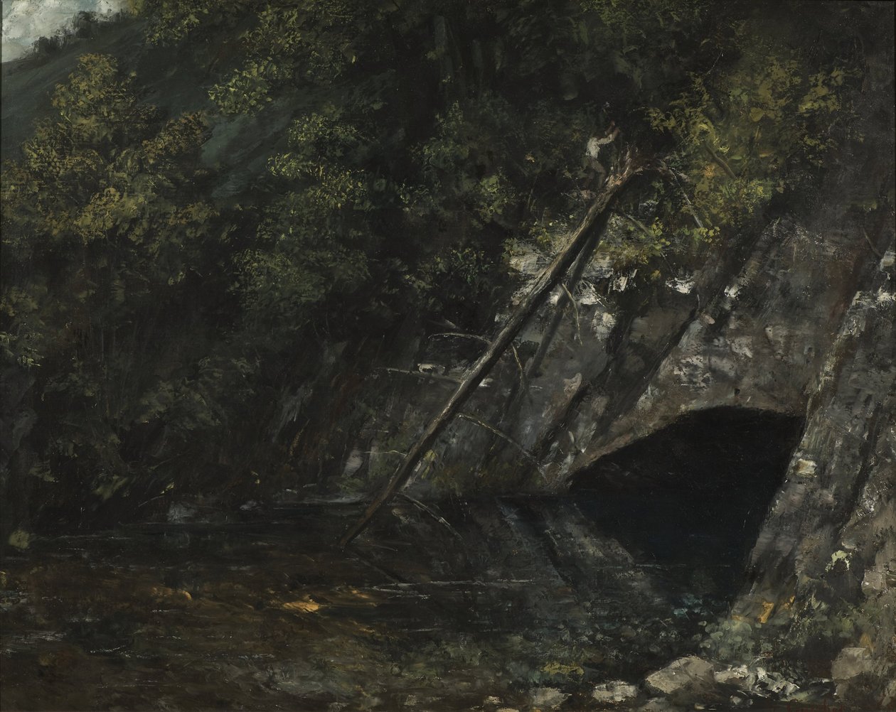 Paisagem de La Source Bleue de Gustave Courbet