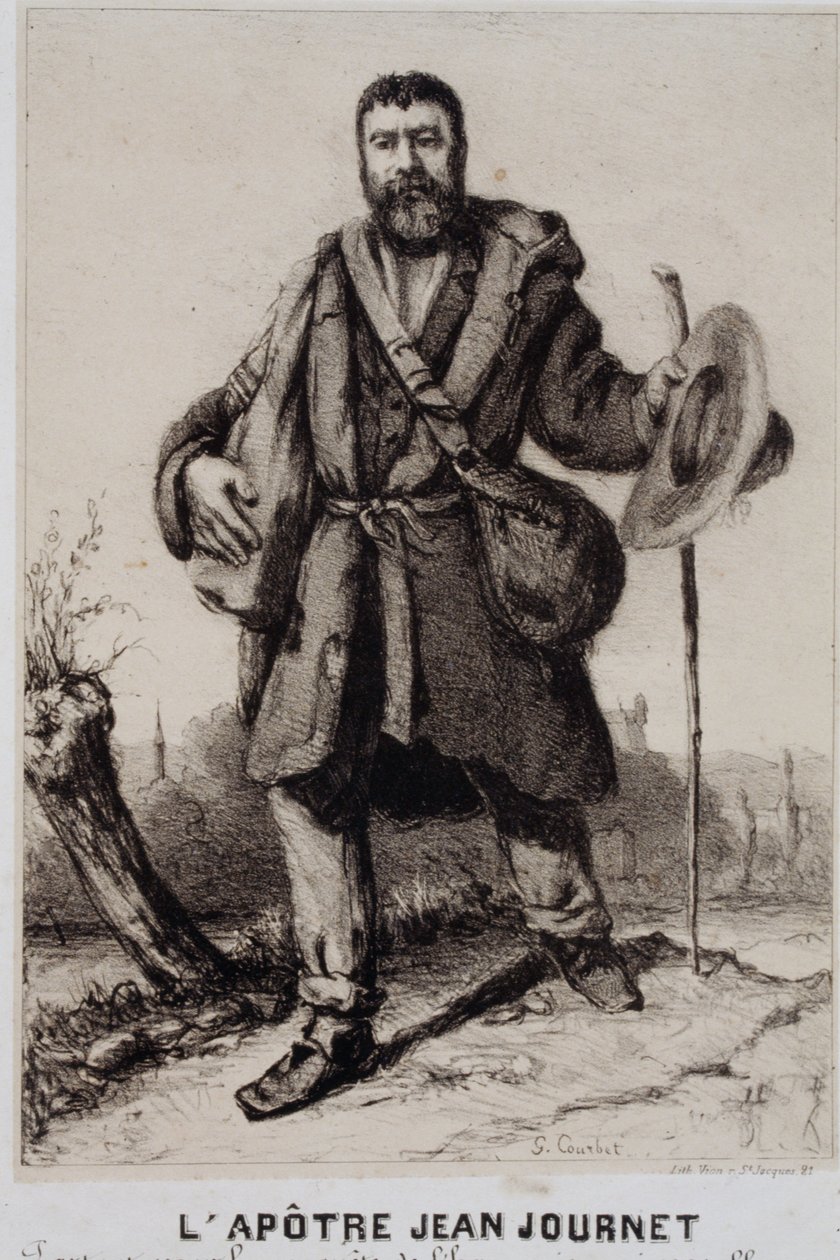 O apóstolo Jean Journet parte para a conquista da harmonia universal de Gustave Courbet