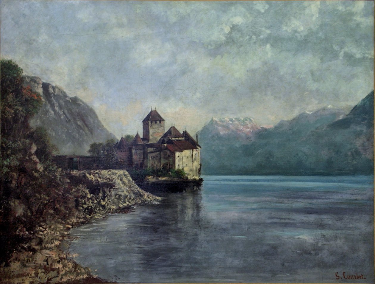 Castelo de Chillon de Gustave Courbet