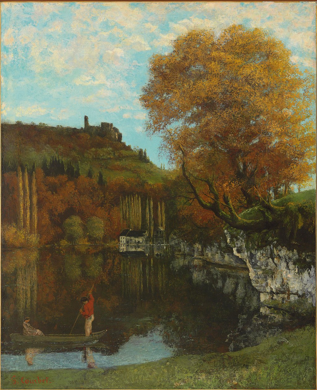 O espelho de Scey-en-Varais, 1864-68 de Gustave Courbet