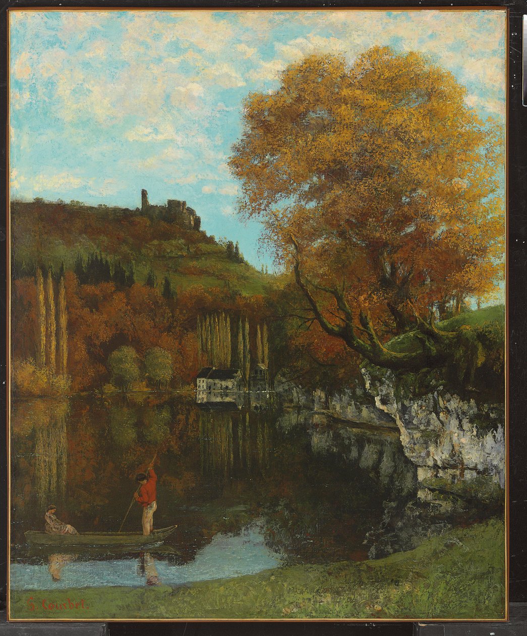 O espelho de Scey-en-Varais, 1864-68 de Gustave Courbet