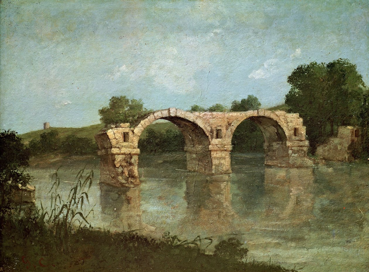 A ponte de Ambrussum de Gustave Courbet