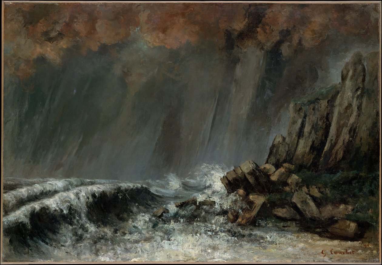 Marinha: A tromba marinha de Gustave Courbet