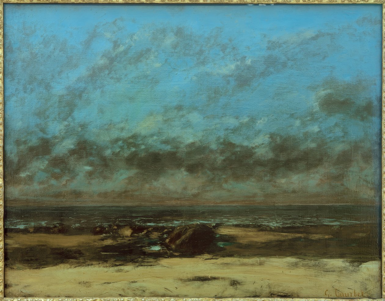 Marinho, maré baixa de Gustave Courbet