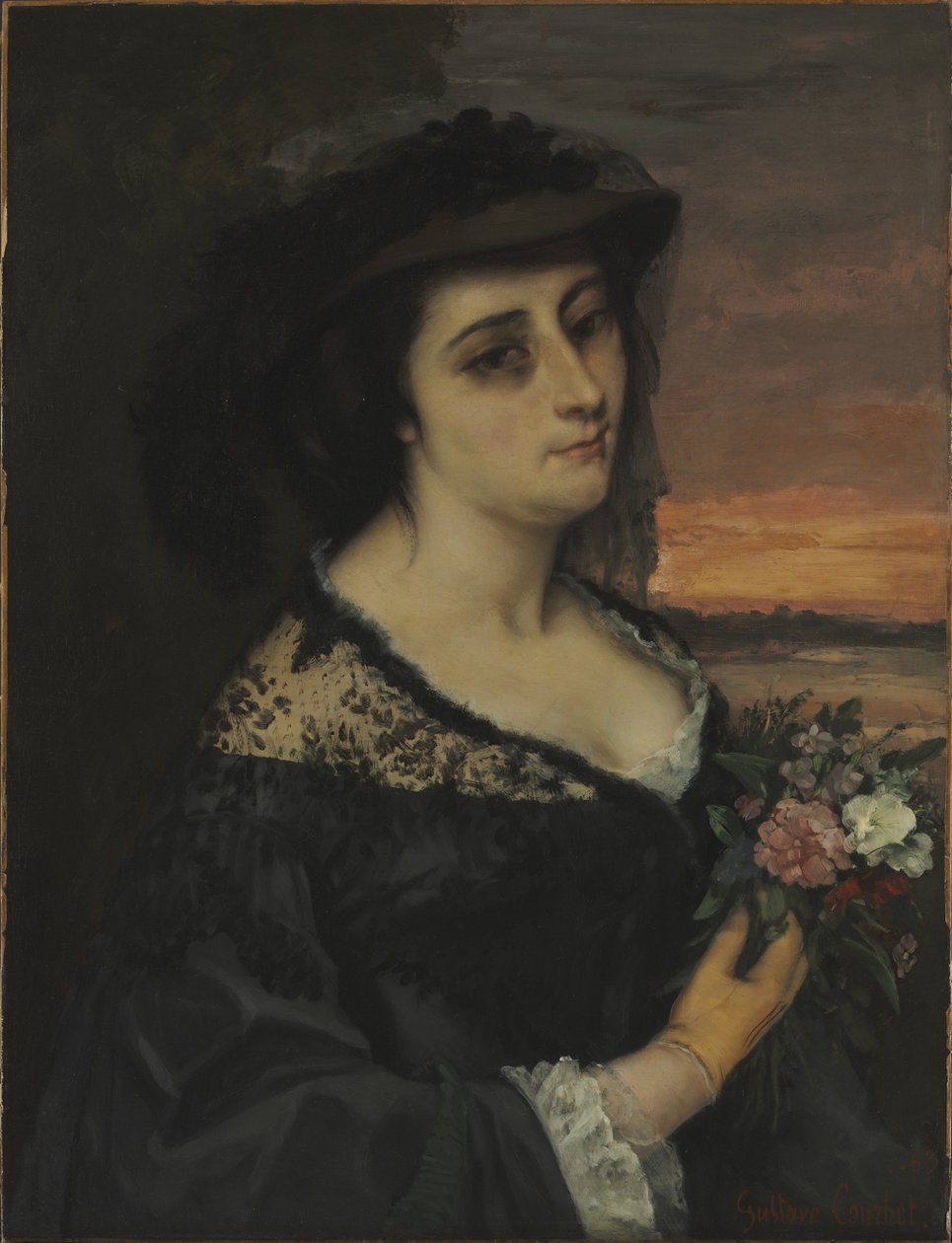 Senhora L... (Laure Borreau) de Gustave Courbet