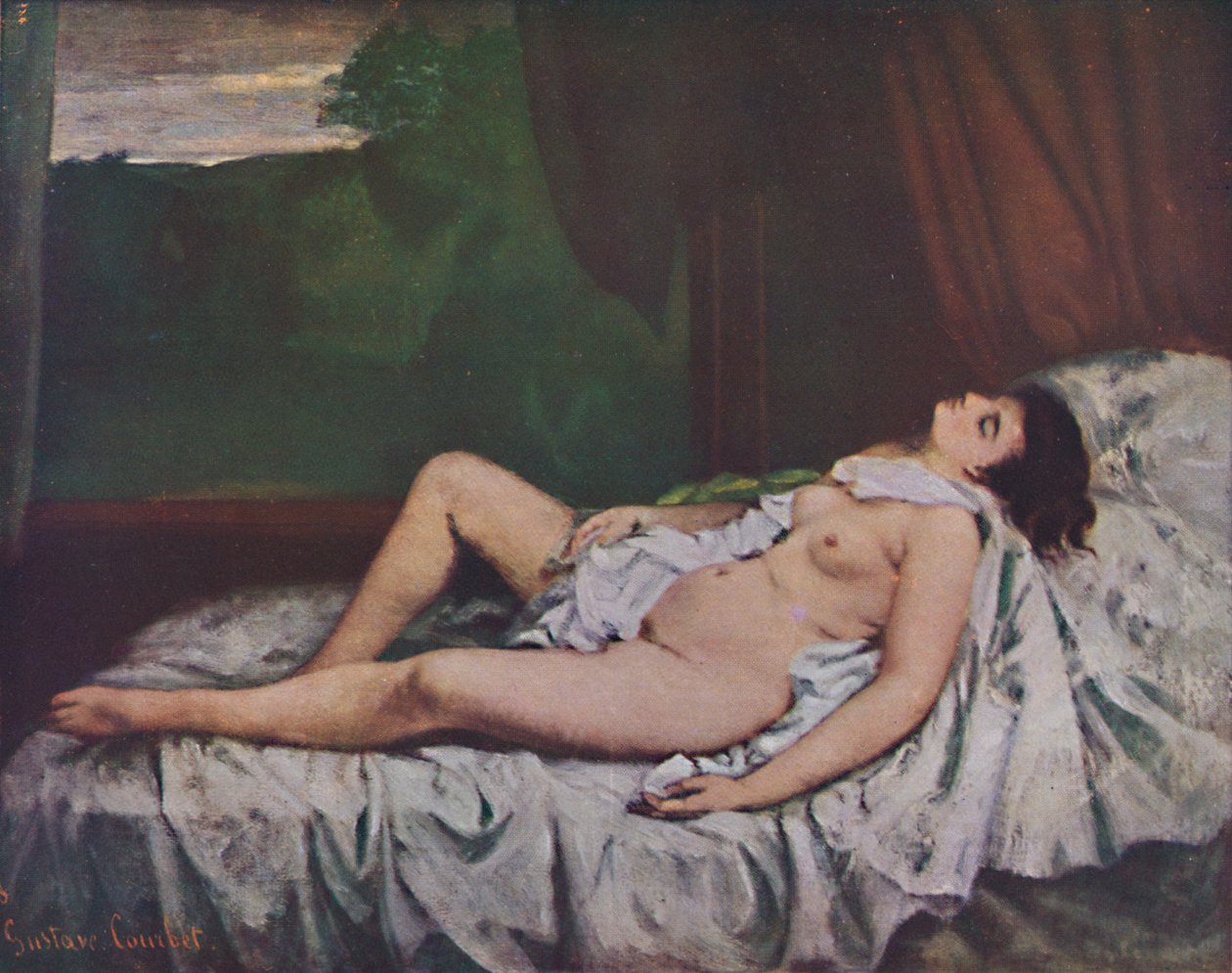 Nu couché, meados do século XIX, 1937 de Gustave Courbet
