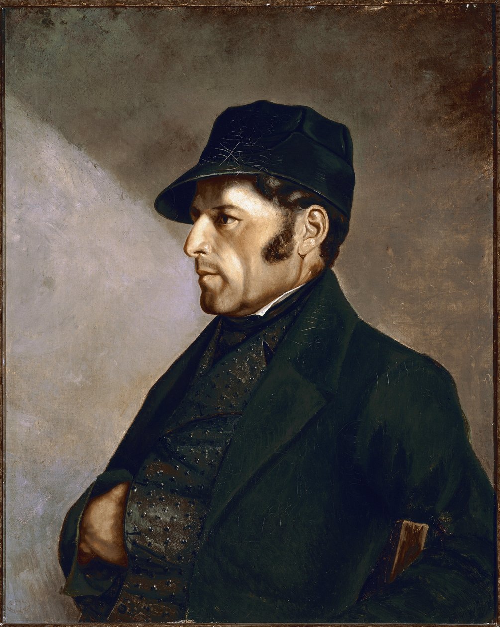 Retrato de Eleonor Regis Courbet pai do pintor Pintura de Gustave Courbet de Gustave Courbet