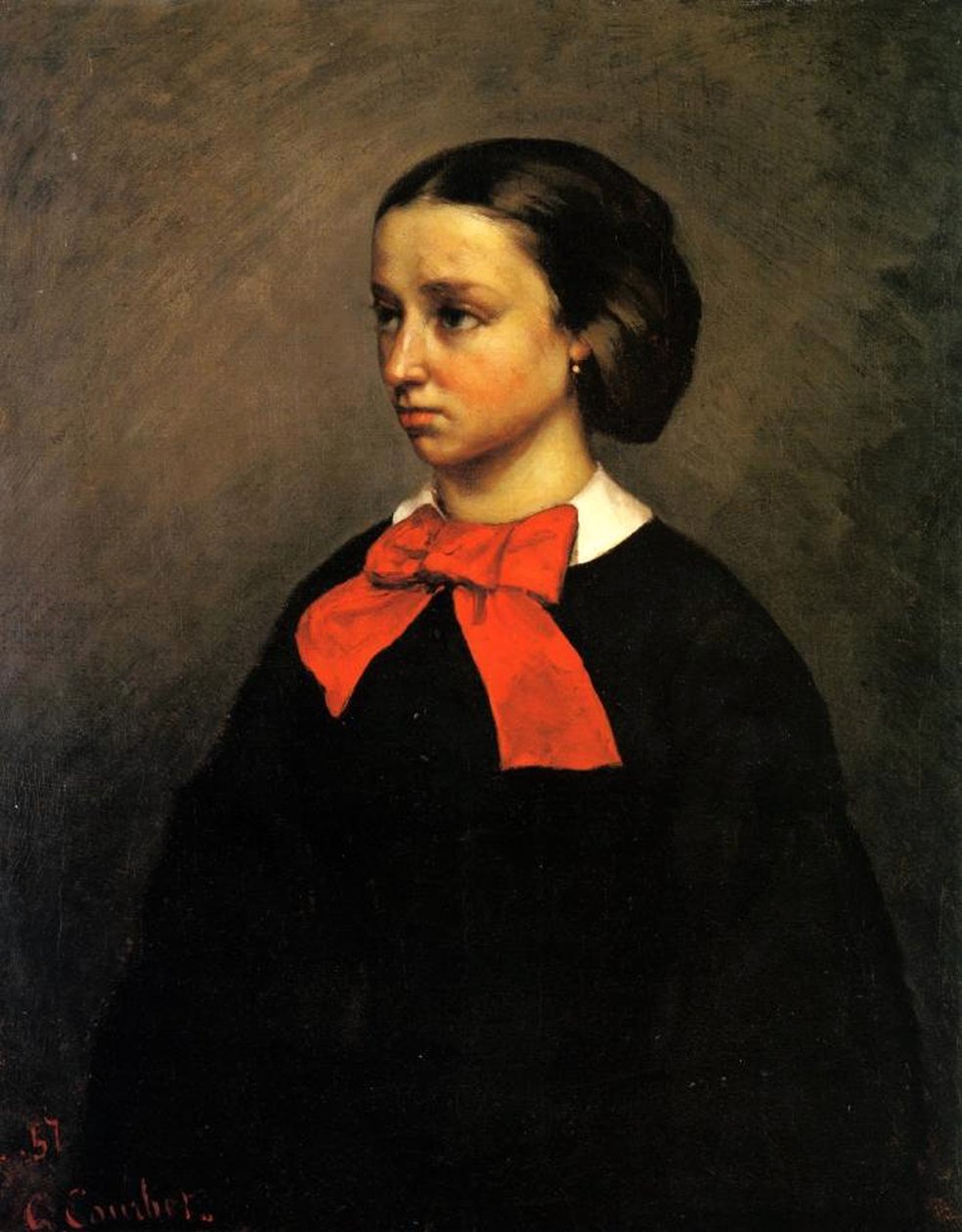 Retrato de Madame Jacquet de Gustave Courbet