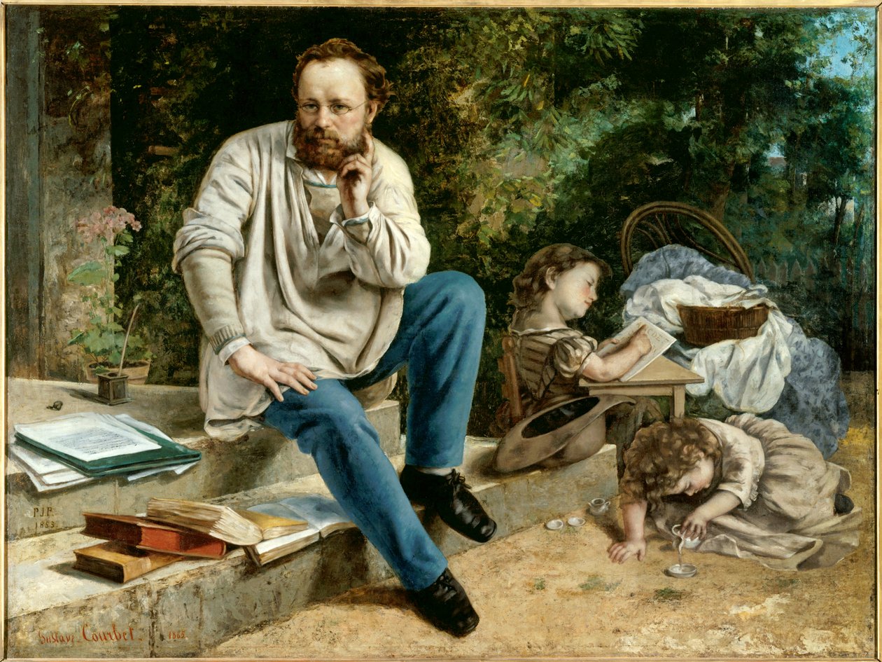 Retrato de Pierre Joseph Proudhon de Gustave Courbet