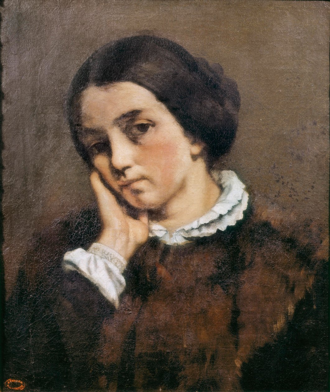 "Retrato de Zelie Courbet" 1846 (óleo sobre tela) de Gustave Courbet