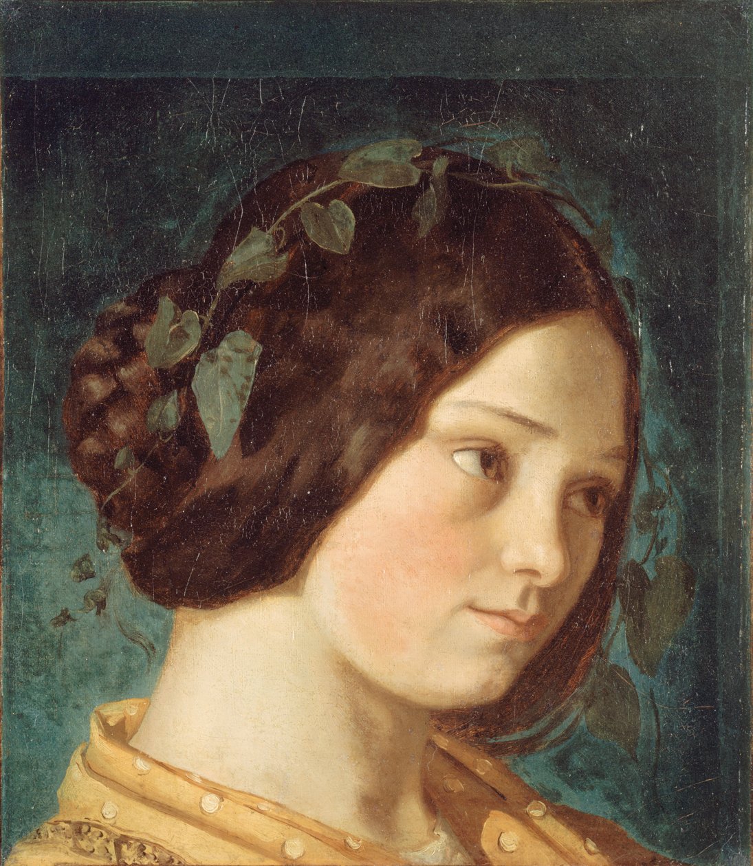 Retrato de Zélie Courbet, ca 1842. de Gustave Courbet