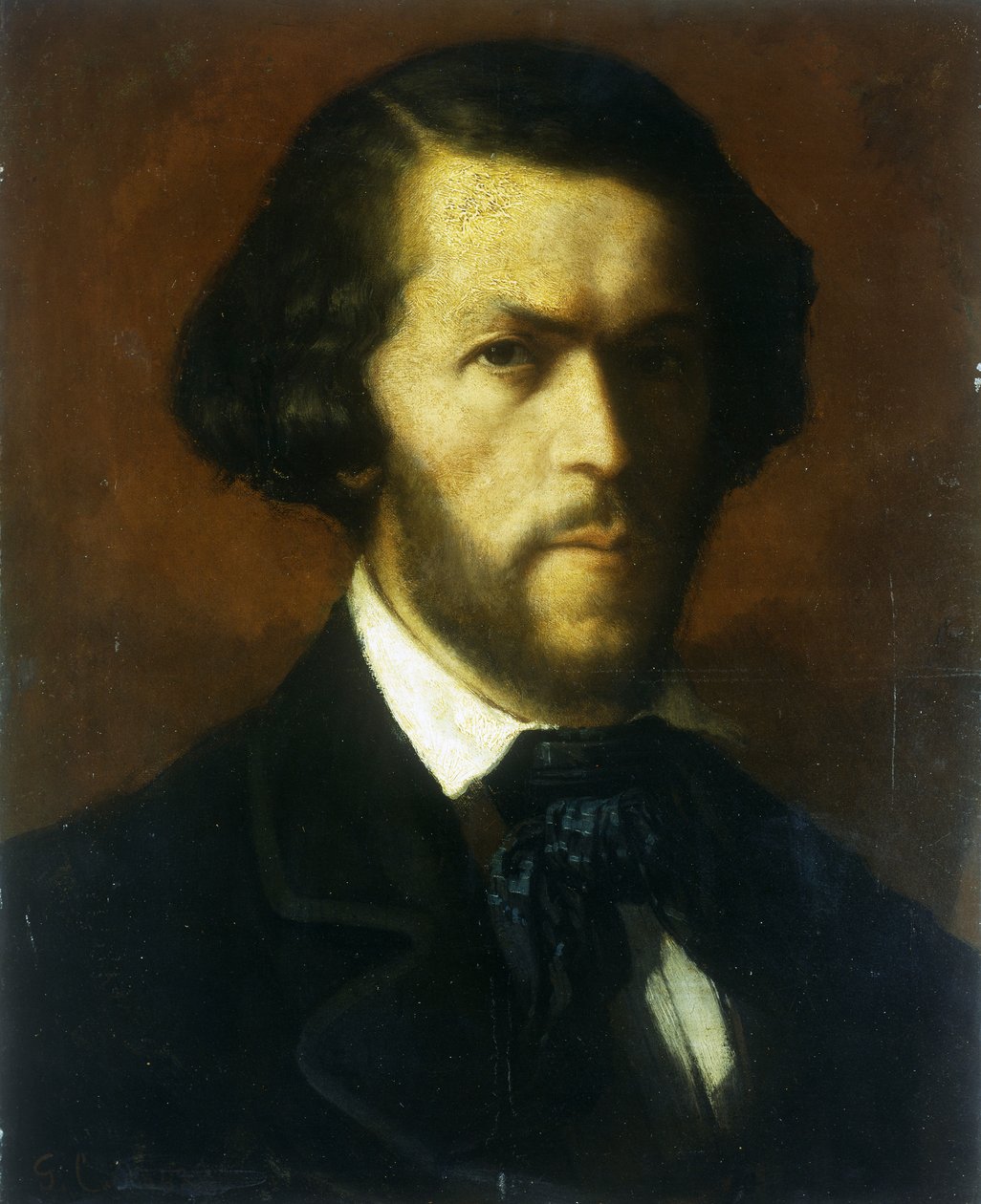 Retrato de um cavalheiro de Gustave Courbet