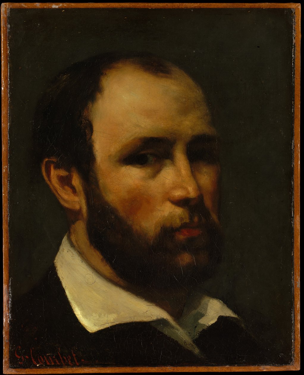 Retrato de um homem de Gustave Courbet