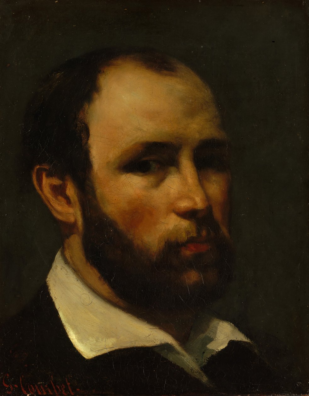 Retrato de um homem, provavelmente ca. 1862. de Gustave Courbet