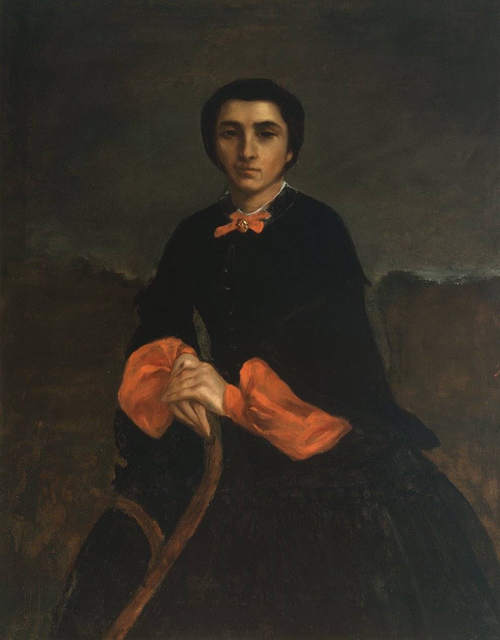 Retrato de uma mulher: Juliette Courbet de Gustave Courbet