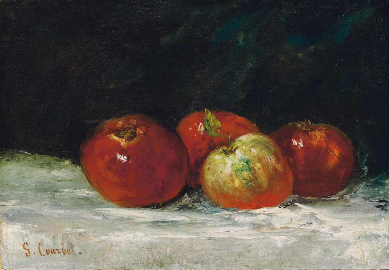 Maçãs Vermelhas, 1872 de Gustave Courbet