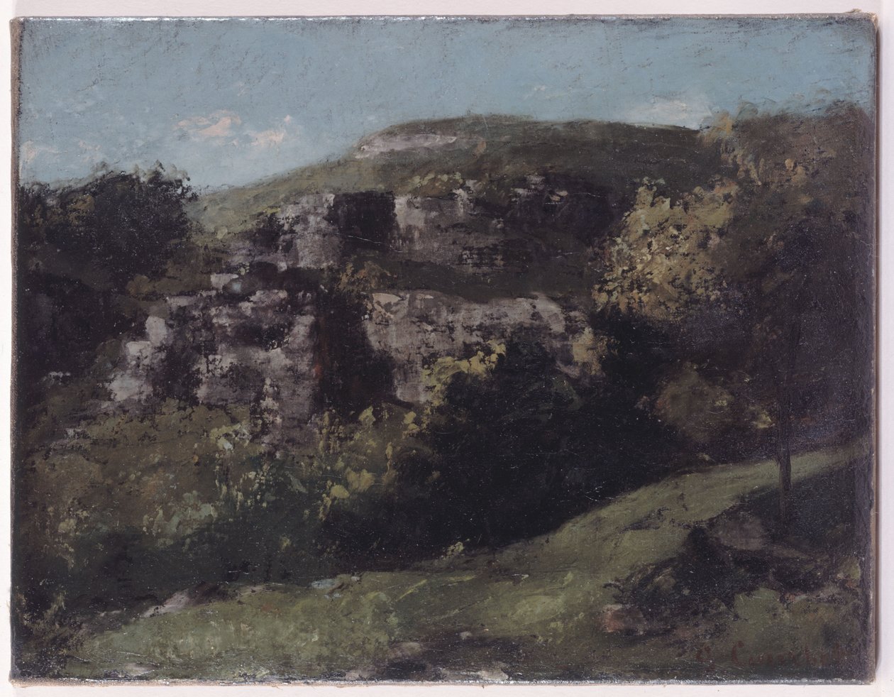 Rochas em Ornans de Gustave Courbet