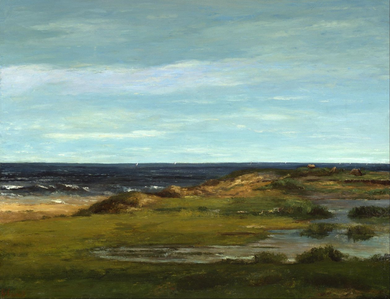 Paisagem marítima de Gustave Courbet