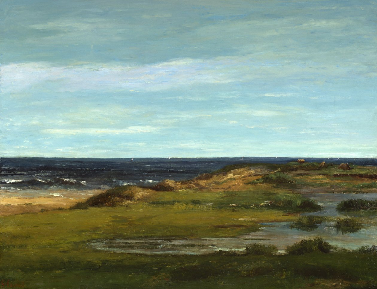 Seascape, c.1865 de Gustave Courbet