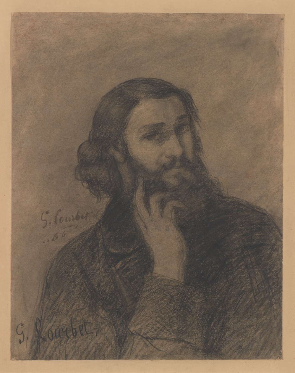 Autorretrato de Gustave Courbet