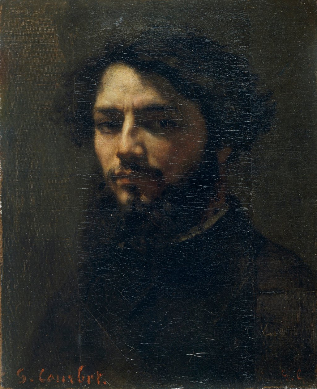 Auto-retrato, c. 1850. de Gustave Courbet