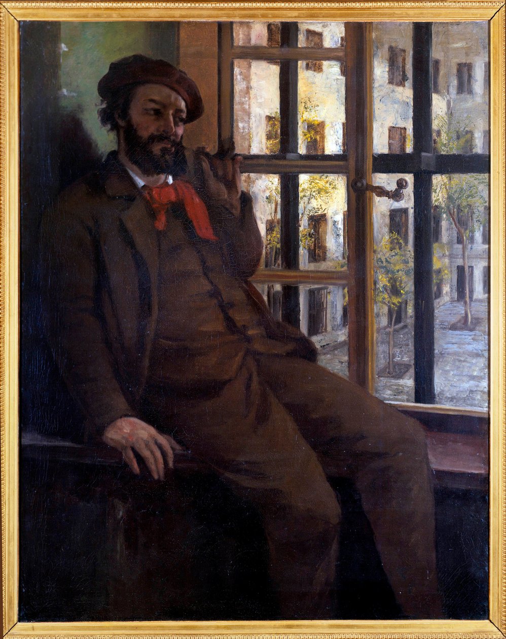 Auto-retrato de Saint Pelagie (óleo sobre tela de Gustave Courbet
