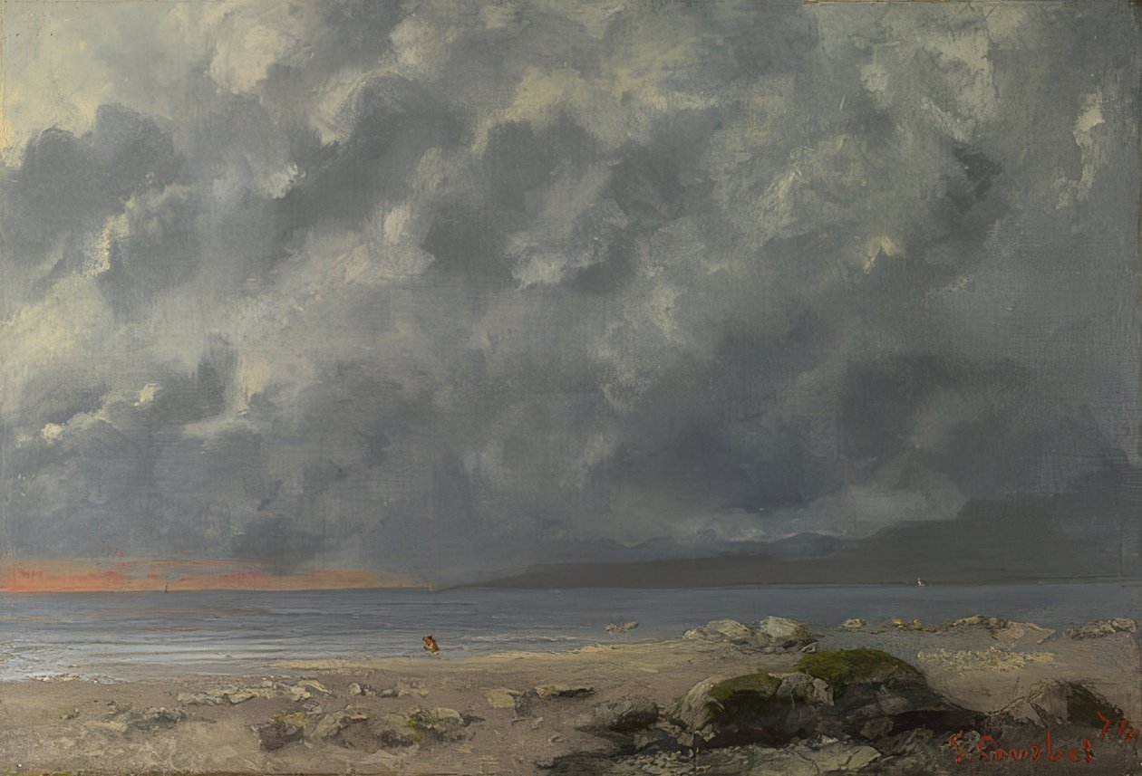 Strandszene. 1874 de Gustave Courbet
