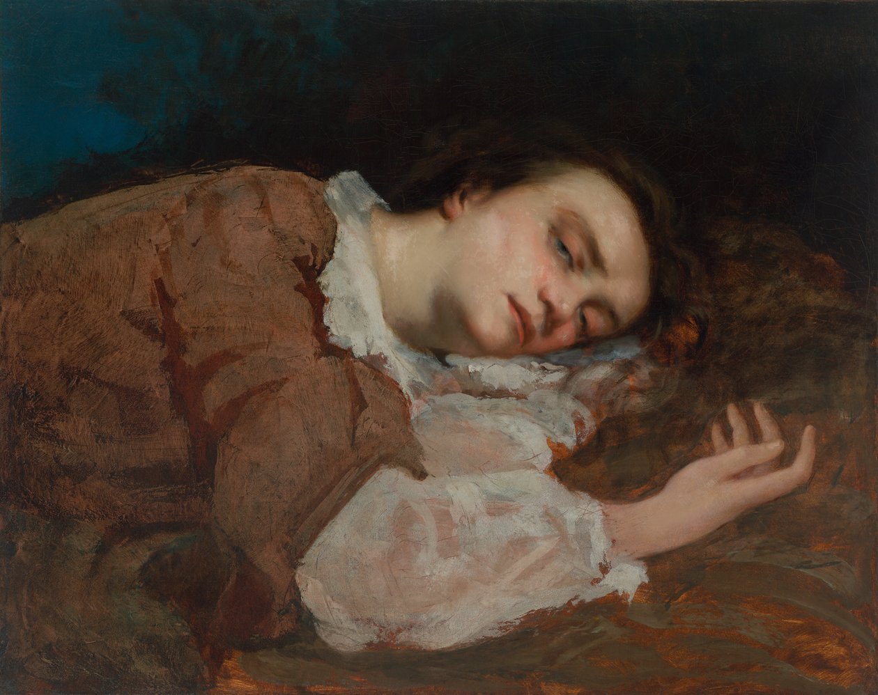 Estudo para Les Demoiselles des bords de la Seine (Été) [As raparigas das margens do Sena (verão) de Gustave Courbet