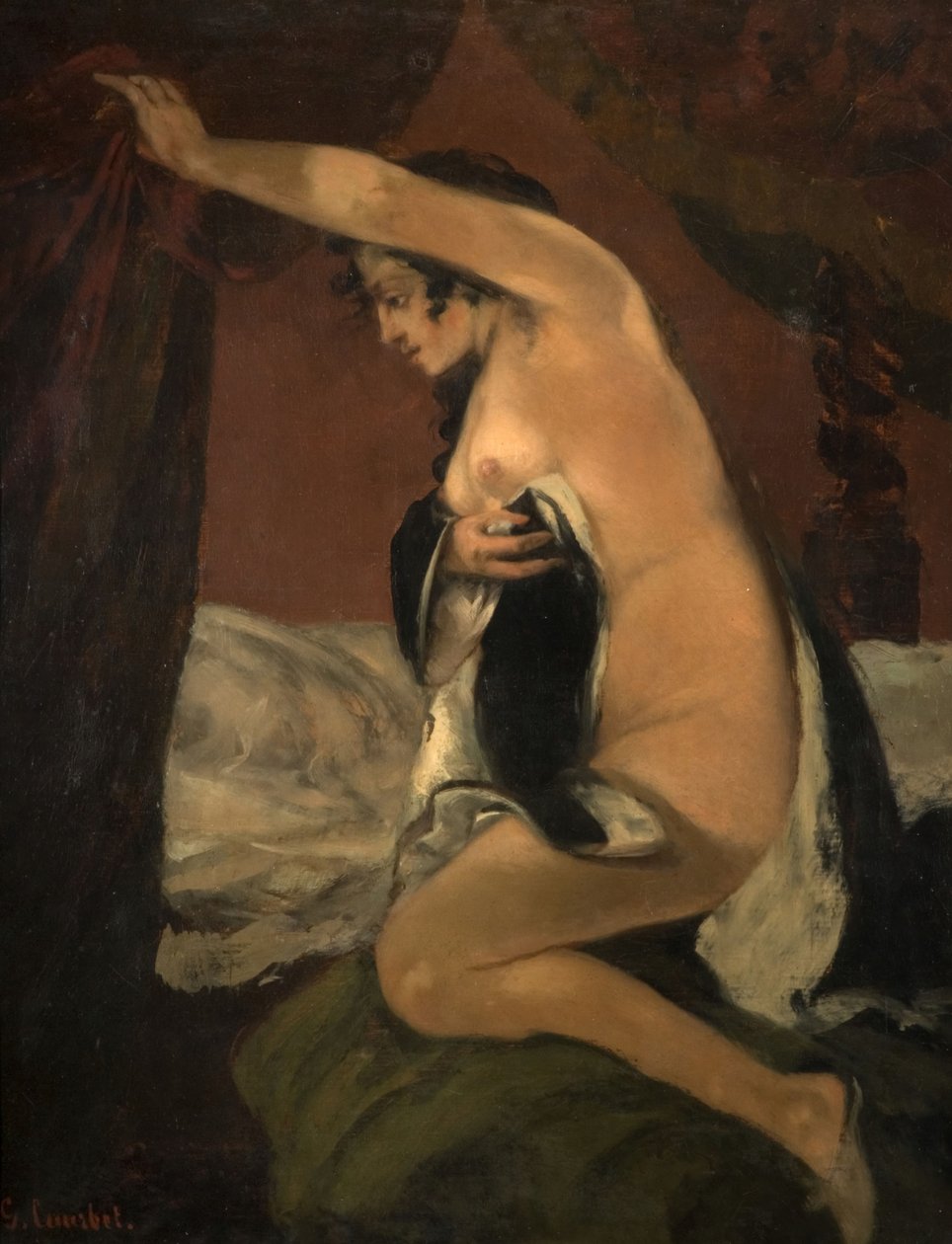 Estudo para Vênus em Vênus e Psique, 1865. de Gustave Courbet