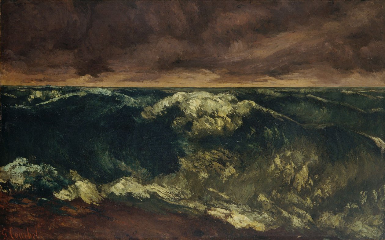 Onda de surf de Gustave Courbet